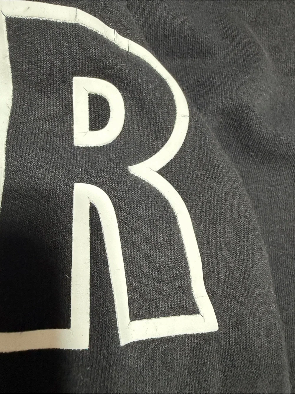 True Religion Black Hoodie with White Sleeve Logos